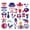 B, variant on 4th of July Photo Booth Frame Prop, Handheld Patriotic Party Decorations for Independence Day, Funny DIY Photo Props for Summer BBQ & American Party Supplies A