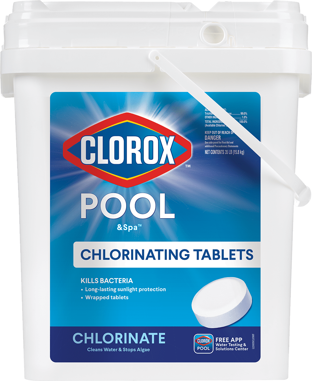 Clorox Pool & Spa Chlorinating Tablets 3" Chlorinate 25LB Bucket Swimming Pool✅ 