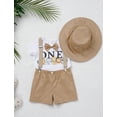 thumbnail image 4 of FYMNSI Toddler Baby Boys First Birthday Wild One Animal Outfit Romper Suspenders Shorts Hat Photo Shoot Clothes, 4 of 9