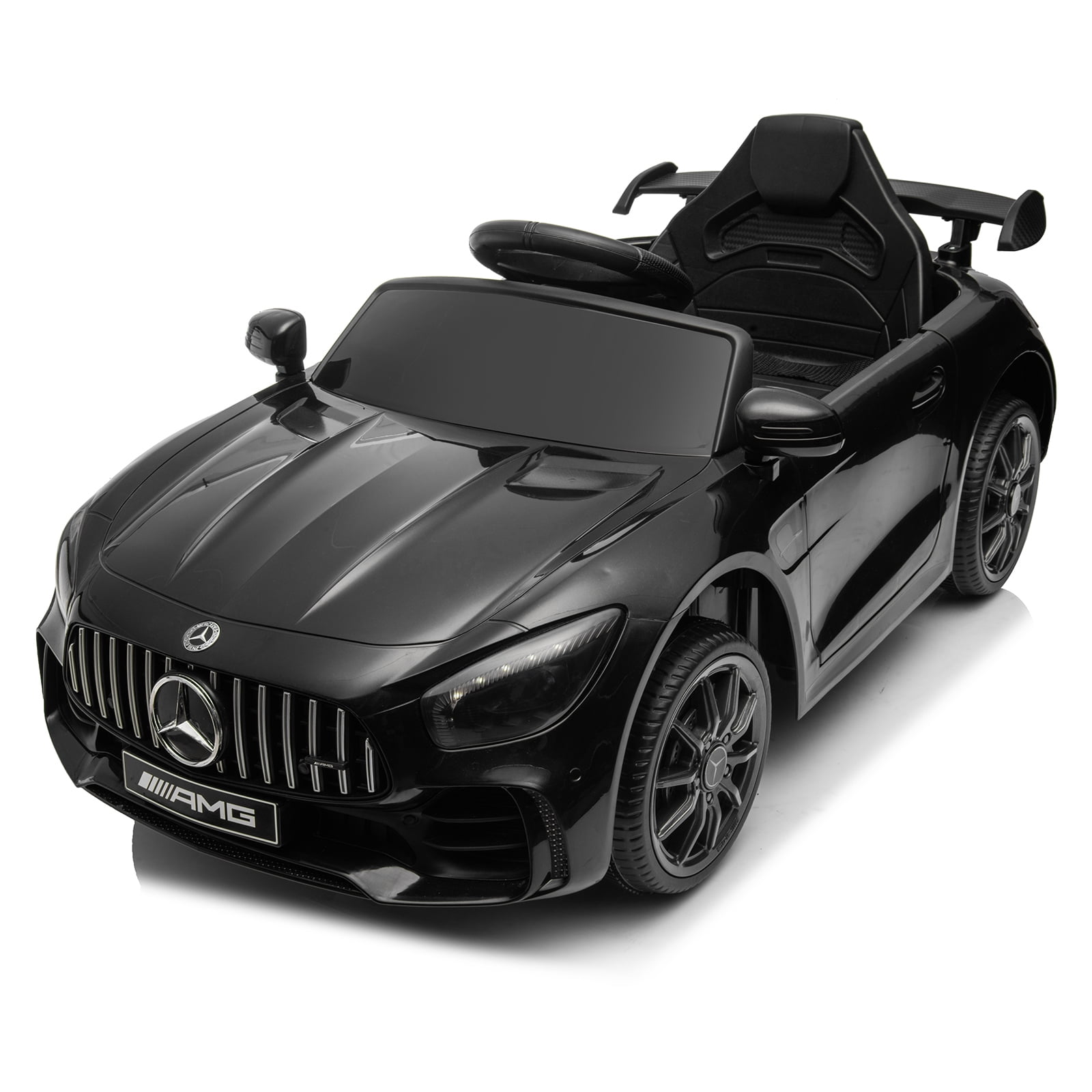 UBesGoo Ride on Car Toy for Kid 12V 4.5Ah Licensed Mercedes-Benz Electric Car, Black