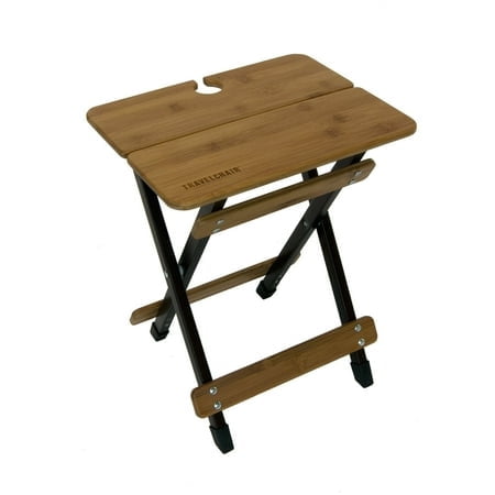 Travel Chair Kanpai Bamboo Side Table, Portable Tables for Outdoor Adventures, Folding Table