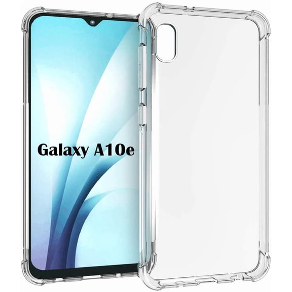 Samsung A10e Case,Galaxy A10e Case, Soft TPU Crystal Transparent Slim Anti Slip Full-Body Protective Phone Case Cover for Samsung Galaxy A10e (Clear Anti-Shock TPU)