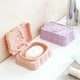thumbnail image 4 of Ounissouiy Jabonera rosa, contenedor de almacenamiento de drenaje, caja de plástico con flores, utensilios de baño, bandeja de baño para ducha, Type5 NO5, 4 of 6