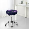 thumbnail image 7 of Daiia Eggplant Stool Covers Round,Round Bar Stool Covers Waterproof Bar Chair Covers Washable Stool Cushion Slipcover for 12-14 Inch Chair-12 inch, 7 of 7