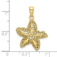 thumbnail image 3 of FB Jewels 10K Yellow Gold Starfish High Polish and Cut Out Filigree Pendant, 3 of 4