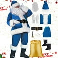 thumbnail image 2 of oqasdz Christmas Outfits Santa Outfits 10 Piece for Festive Holiday Party Stage Performance Comfortable Warm Xmas Outfits, 2 of 7