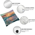 thumbnail image 4 of Acheng Tropical Sea Beach Ocean Waves Pillow Cover , Seaside Scene Island Hawaiian Sunrise Beach Theme Farmhouse Decorative Throw Pillow Cover for Sofa Couch Home Decoration,2 Pcs White, 4 of 6