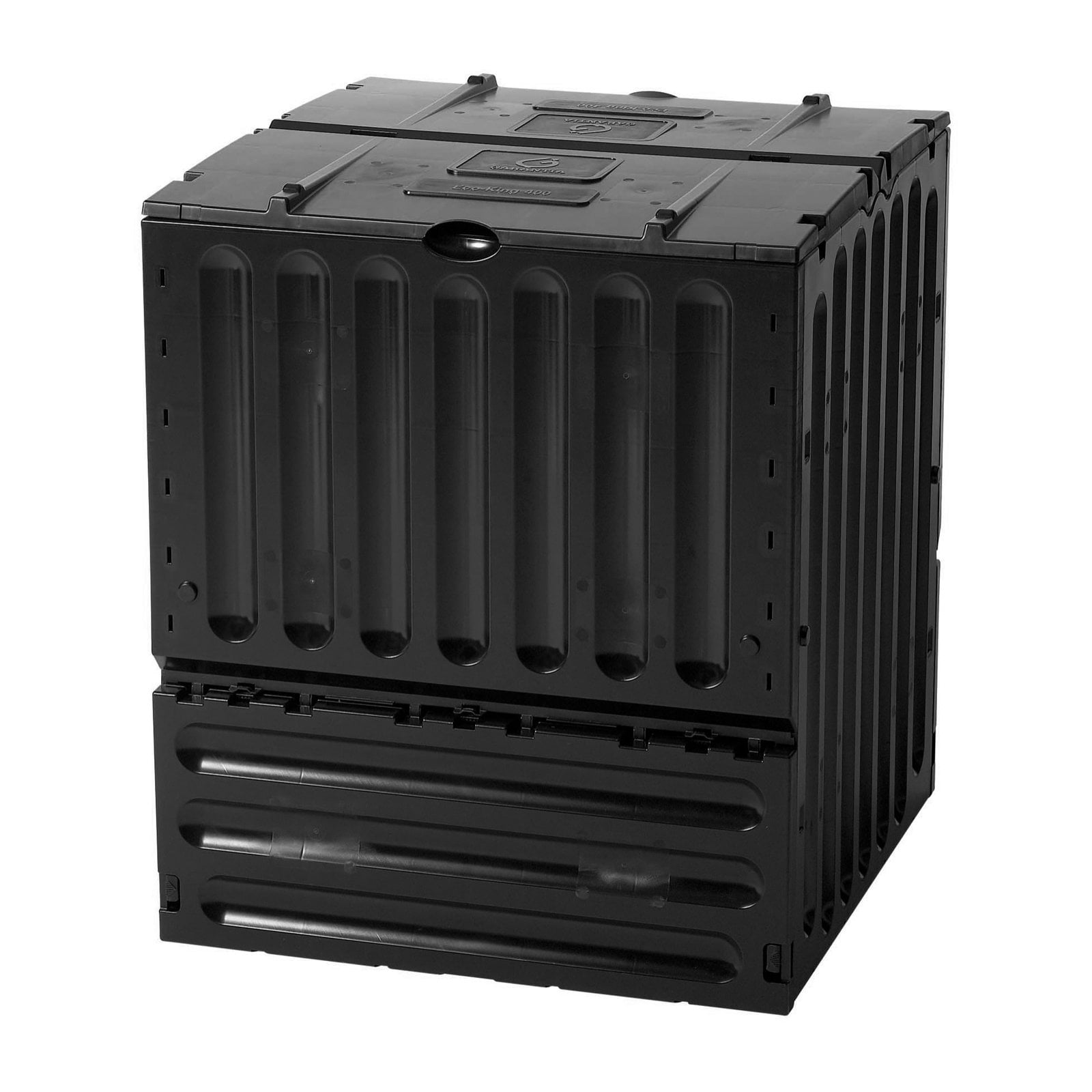 Eco King 105 Gallon Recycled Plastic Compost Bin Black by TDI Brands