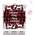 thumbnail image 4 of Merry Christmas Tree Mailbox Covers Winter Snowflakes Deer Checkered Mailbox Cover Red Buffalo Plaid Magnetic Mailbox Wraps Post Letter Box Cover 18X 21 for Garden Outdoor Decor, 4 of 6