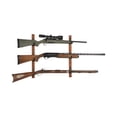 thumbnail image 4 of Allen Company Rifle Collector Hard Wood Wall Gun Rack, Holds 3 Firearms, Brown & Black, 5656, 4 of 17