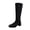 Black, variant on Bixock Boots for Women Zipper Tall Boots Round Toe Mid Heel Slip On Back Comfortable Daily Casual Outdoor Wear Fall Women Shoes