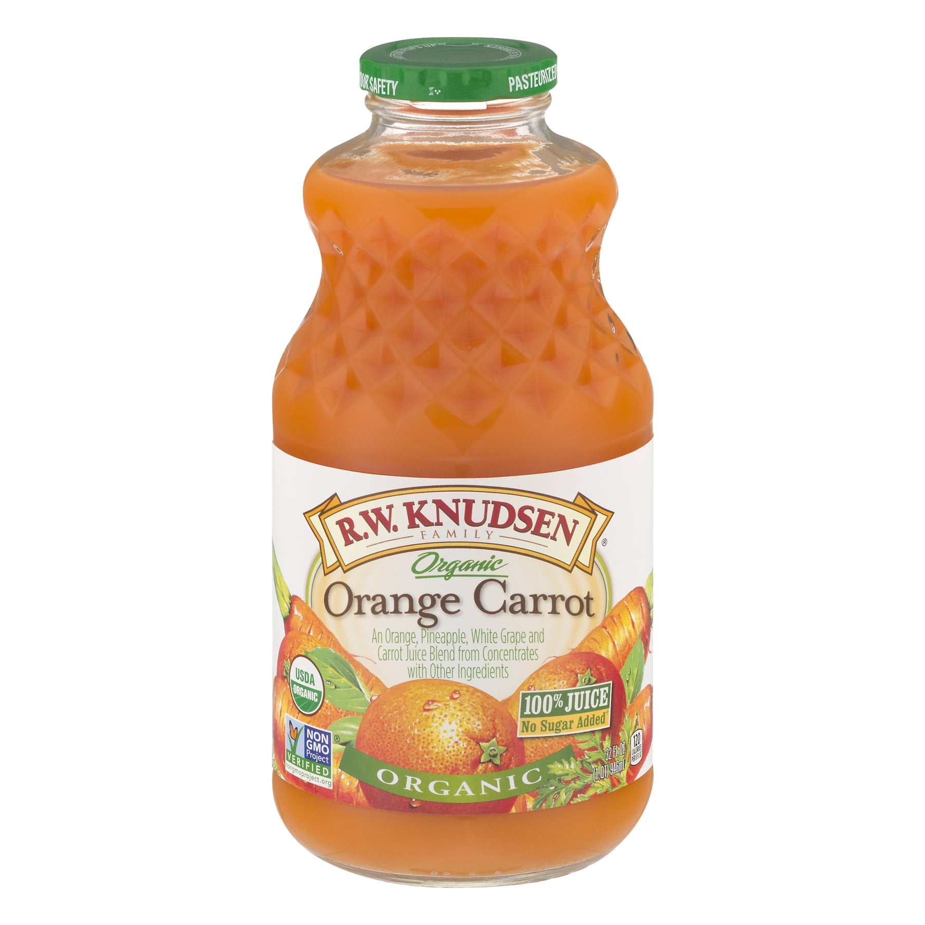 R.W. Knudsen Family Organic Orange Carrot Juice, 32 Fl. Oz.