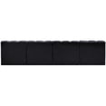 thumbnail image 3 of Meridian Furniture Arc Black Velvet Modular Sectional, 3 of 8