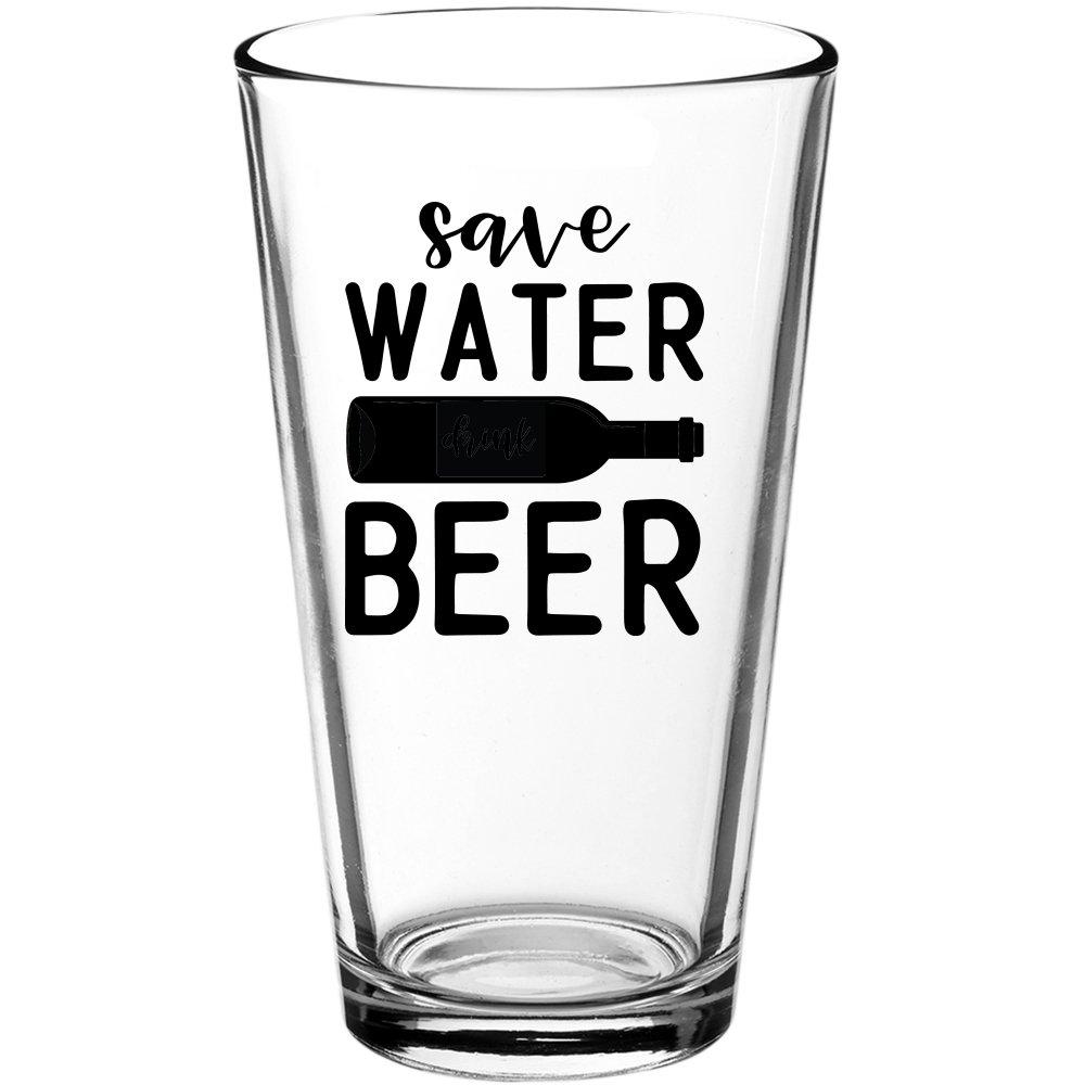 Save Water Drink Beer Funny Beer Pint Glass - Gift Idea - Walmart.com