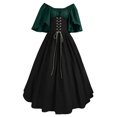 thumbnail image 1 of DondPO Robes Grande Taille pour Femmes aux Courbes Robe Maxi Femmes Robe de Mode Robe Vintage Cosplay Fête Soirée Nuit Formelle Longue Robe Robes d'Été Robes pour Femmes H Robe TTG, 1 of 3
