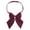 Burgundy, variant on Toptie Women Pre-Tied Bow Ties Solid Color Bowknot Neckwear-Pink
