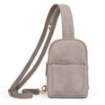 thumbnail image 6 of UTO Small Backpack Purse for Women Crossbody Sling Bags Vegan Leather Fashion Chest Bag Daypack for Traveling(Muddy gray), 6 of 9