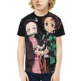thumbnail image 5 of Demon Slayer Boys Girls T-Shirt 3d Print Graphic Short Sleeve Tee Shirt Tops For Kids Teens, 5 of 7