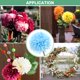 thumbnail image 5 of Uxcell 12 Paquete de Flores de Bola de Crisantemo Artificial de 11 pulgadas Ramo de Crisantemo de Seda Falso para el Hogar Azul Claro, 5 of 6