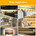 thumbnail image 2 of OGEDNAC Under Cabinet Lighting kit, LED Strip Lights with Remote, Dimmable Under Cabinet Lights for Kitchen Cabinet, Counter, TV Back, Showcase 2700K-6500K Warm to Daylight White, 16.4ft, 2 of 9