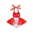 thumbnail image 1 of TheFound Barboteuse Courte Imprimée Candy pour Bébé, Sans Manches, Col Cœur, 1 of 8