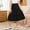 Black, variant on Cethrio Girls Midi Skirts Size 10-12, Ruffled High-waisted Summer A-Line Faux Denim Skirts Blue
