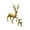 D, variant on Christmas Reindeer Figurines Decorations Standing Deer Figures Deer Model for Home Wine Cabinet Table Decors