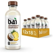 Bai Coconut Flavored Water, Puna Coconut Pineapple, Antioxidant Infused Drinks, 18 Fluid Ounce Bottles, (Pack Of 12)