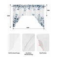 thumbnail image 5 of Blue Eucalyptus Leaves Swag Valances for Windows, Small Curtains Drapes, Watercolor Spring Summer Botanical Kitchen Window Curtains Over Sink Window Treatment Valance for Bedroom/Bathroom 56"x36", 5 of 5