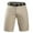 Beige, variant on Yyeselk Men's Cargo Shorts Casual Lightweight Elastic Waist Pockets Shorts Cotton Loose Outdoor Fishing Hiking Golf Shorts Beige 30