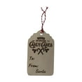thumbnail image 6 of Set of 6 Wooden Christmas Gift Tags – 2.4"x4" Rustic Engraved Holiday Tags with Twine, Reusable Santa & Reindeer Designs, 6 of 10