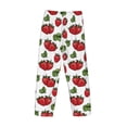 thumbnail image 5 of Xecao Hand Drawn Strawberry Men's Straight Lounge Pajama Pants: The Ultimate in Comfortable Sleepwear, 5 of 9