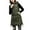 Army Green, variant on Womens Puffer Vest Casual Long Stand Collar Sleeveless Puffy Coat with Pockets(Black XL)