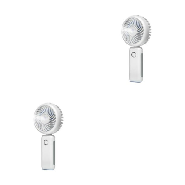 Mini ventilador de mano eléctrico Billuyoard USB recargable Blanco/Nebulización/Abanico 2Conjunto