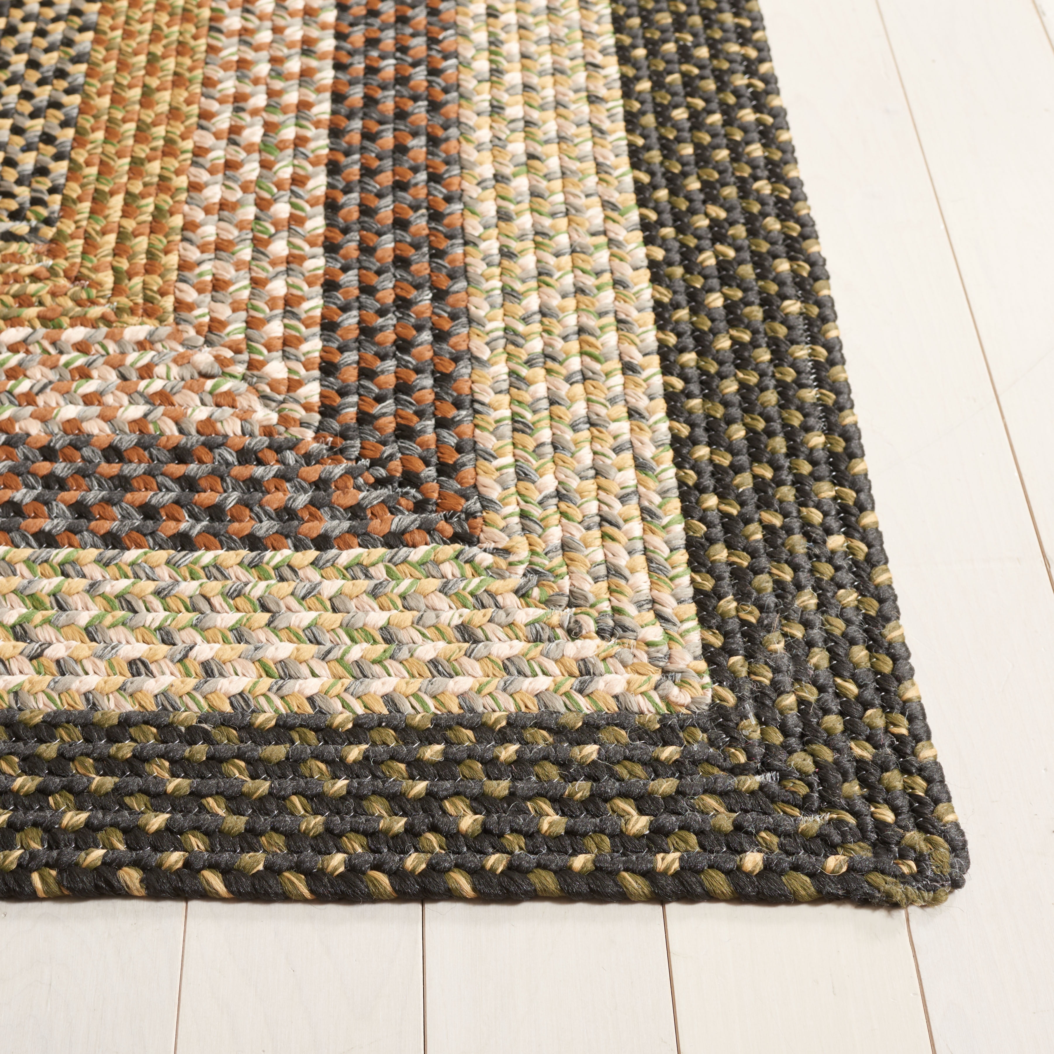 Safavieh Braided Ellen Bordered Machine Washable Reversible Area Rug, Multi, 5' x 8'