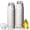 Unicorn and Leaf White Pattern, variant on Unicorn and Heart White Pattern Bullet Tumbler, Vacuum Insulated Novelty Travel Tumbler 304 Stainless Steel Inner Liner Gifts Ideas for Home Office Outdoor Sports Car