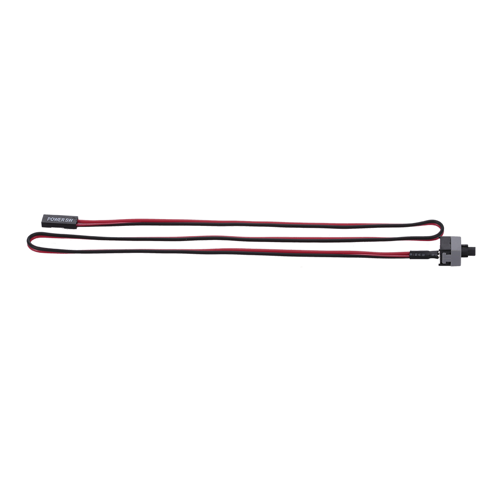 Docooler PC Power Cable 48cm 2 Pin SW Cable On//Off//Reset Push Button ATX Desktop Computer Case Motherboard Switch Wire
