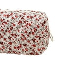 thumbnail image 3 of HILABEE Cosmetic Bag Cosmetic Organizer Floral Printed Lady Portable Multipurpose Travel Red, 3 of 9