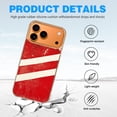 thumbnail image 4 of Case For Apple iPhone Air / 17 Pro / 17 Pro Max Series Case, Slim Thin Transparent Flexible Clear TPU Shockproof Phone Case For iPhone 17 Series, Red White Strip, 4 of 6
