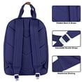 thumbnail image 4 of Laptop Backpack for Women, Men for Travel, School, College Backpack with Padded Back, Adjustable Padded Shoulder Straps - Navy, 4 of 8