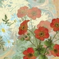 thumbnail image 2 of Collier-Morales, R. 12x12 Black Ornate Wood Framed with Double Matting Museum Art Print Titled - Summer Poppies II, 2 of 4