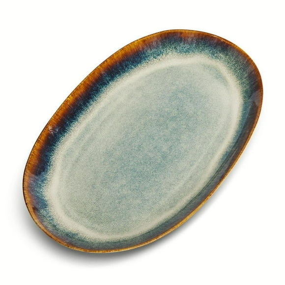 Yellowstone Ceramic Oval Platter, Kayce Collection