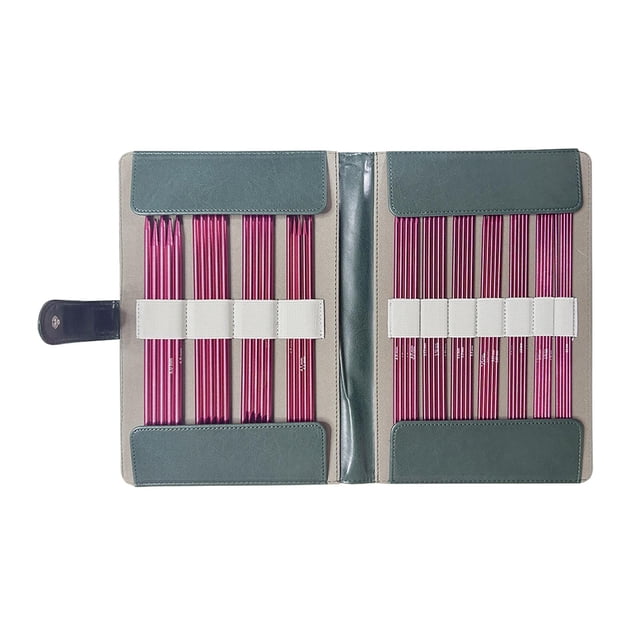 Agujas de tejer de 20cm, ganchos de de doble punta, agujas para suéter, puntada recta, DIY con bolsa de almacenamiento para