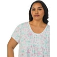 thumbnail image 2 of Aria Women's 100% Cotton Cap Sleeve Sleepwear Nightgown, Sizes XS-5X, 2 of 4