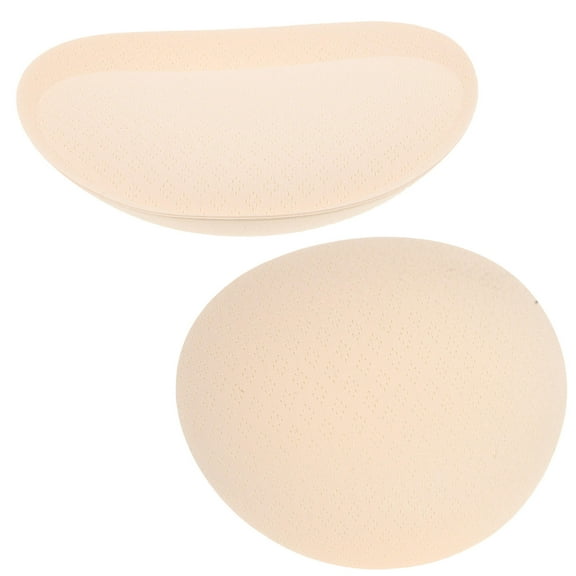 NICEXMAS 1Pair Removable Beige Sports Bra Inserts Pads Cotton Material with Soft Hand Feeling
