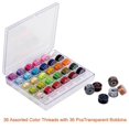 thumbnail image 3 of 36 Pcs Bobbins and Sewing Threads with Case and Soft Measuring Tape for Singer, 3 of 5