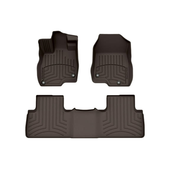 WeatherTech FloorLiner HP Custom Fit Floor Mats compatible with 2019-2026 Acura RDX - 1st & 2nd Row, Cocoa