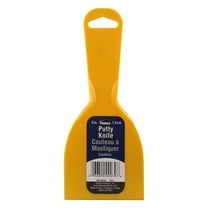 Homax Plastic Putty Knife Scraper for Drywall Repair and Finishing, Yellow, 3"