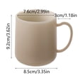 thumbnail image 3 of Sokhug Plastic Toothbrush Cup with Wide Base for Bathroom Counter, 3.62x3.35 Inches, Coffee, 3 of 6