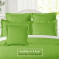 thumbnail image 3 of Nestl Pillow Sham Set of 2, Premium 1800 Series Double Brushed Bed Pillow Cases, Garden Green, Euro 18" X 18", 3 of 5